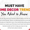 Cozy and Popular Home Decor Trends (2018) You Should Know