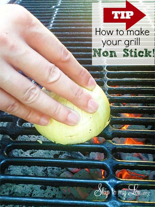 Use Onion to clean your grill