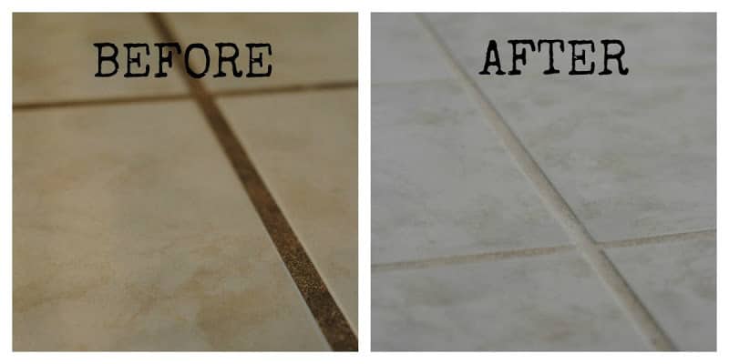 Before and After Grout