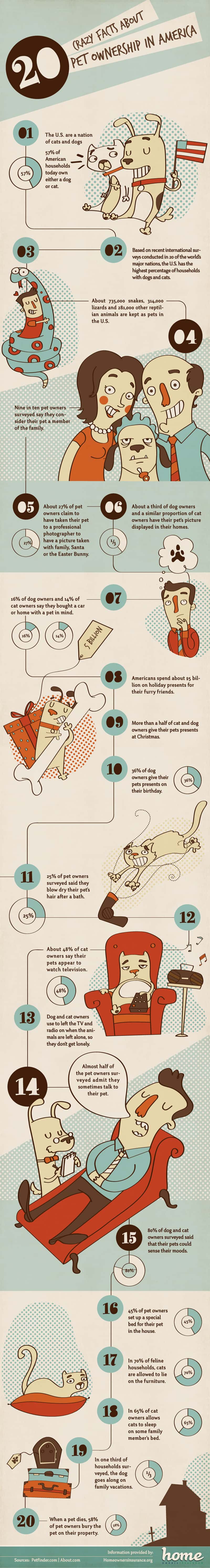 crazy facts about pet ownership in America