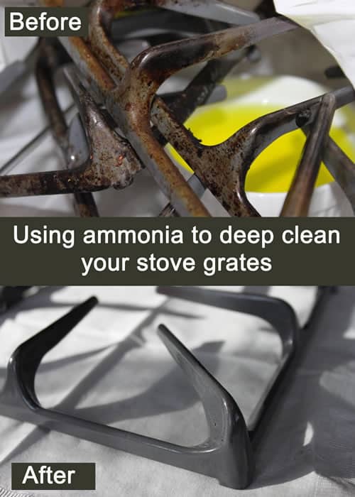 Use Ammonia to Clean Your Stove Grates