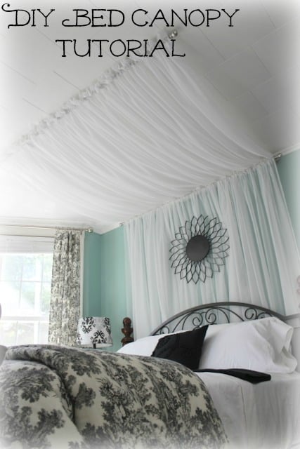 diy bed canopy tutorial