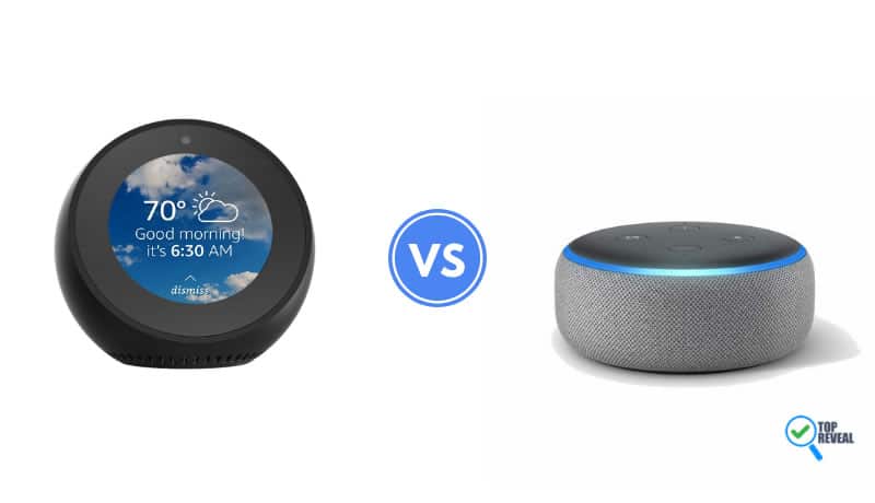 Echo Spot vs Echo Dot 2018