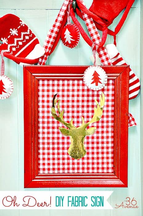 O Deer Christmas Sign