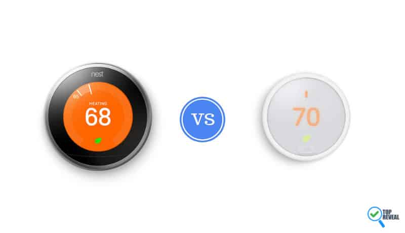 Nest 3 vs Nest E Learning Thermostat